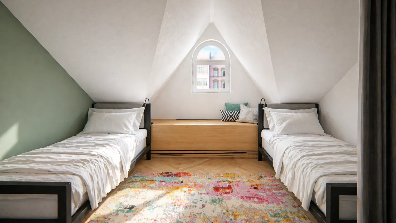Attic Twin Room — Photo 4