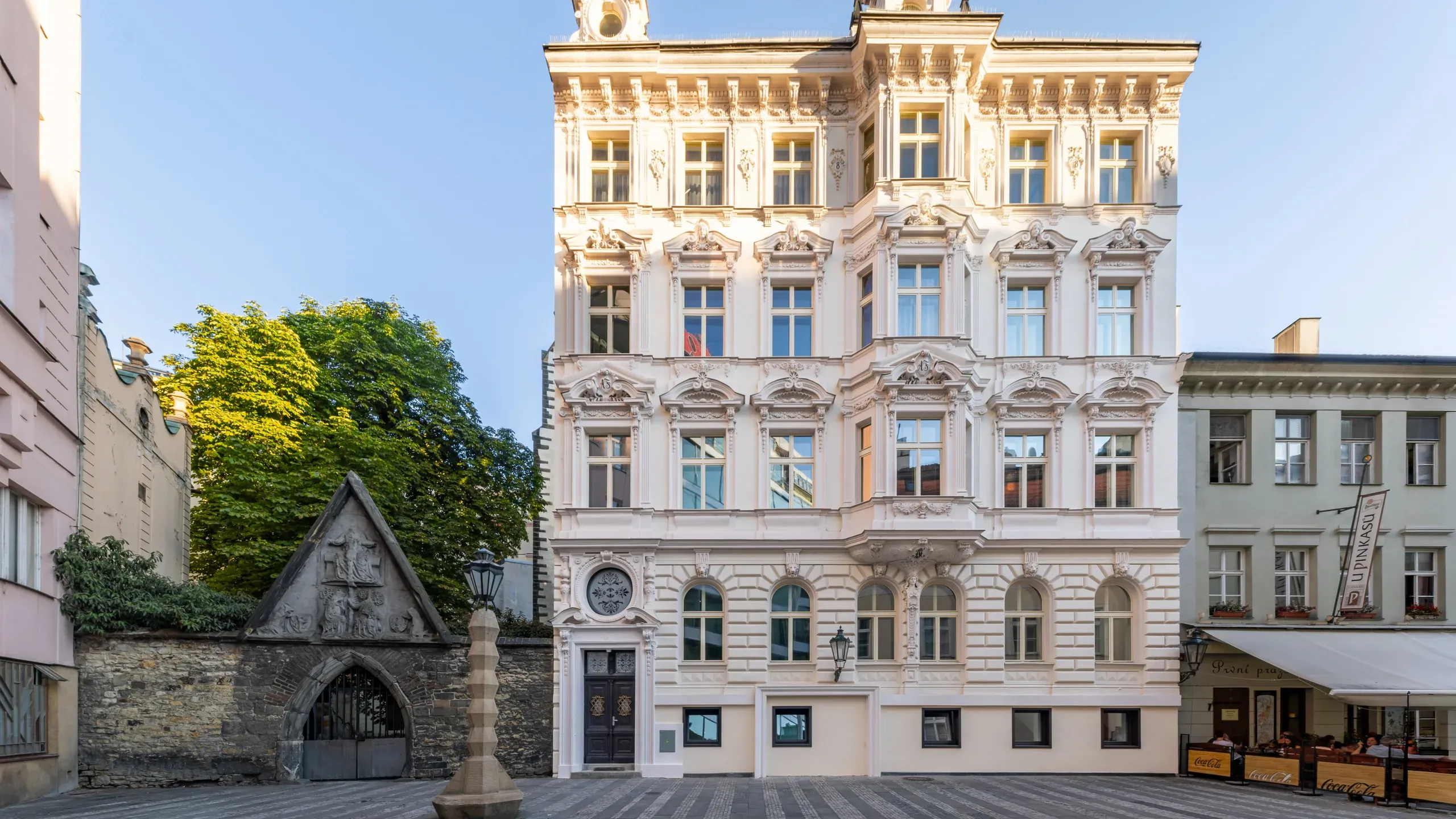 Youngmann House — historic façade on a square in central Prague
